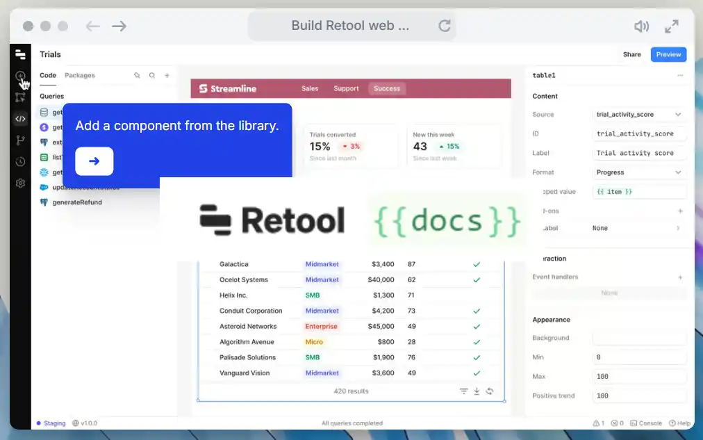 retool docs